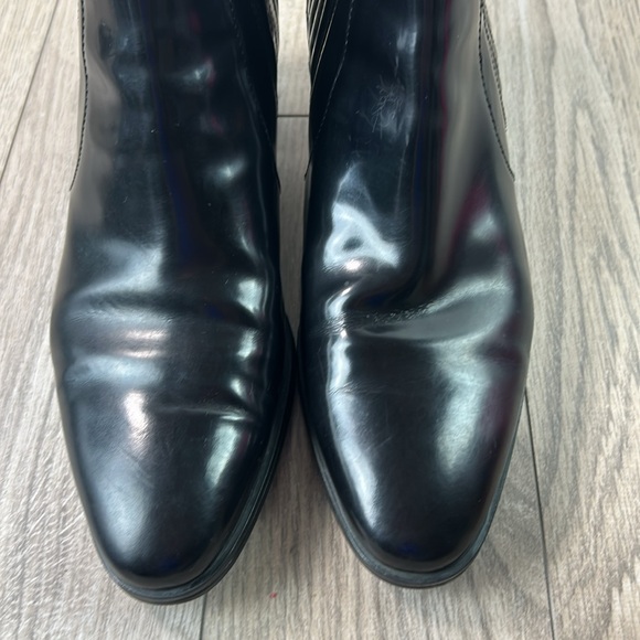 Tod’s semi-glossy leather black pull on booties 40.5 - Picture 6 of 10